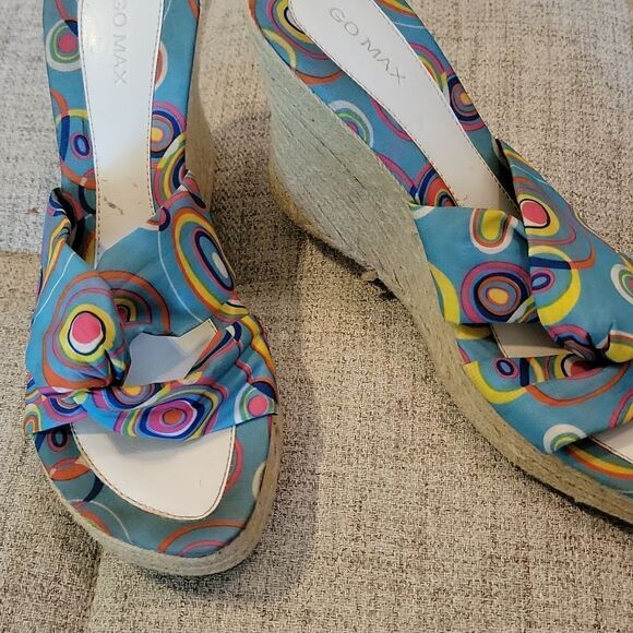 Y2K Go Max "Groovy" Espadrille wedges - Picture 6 of 7